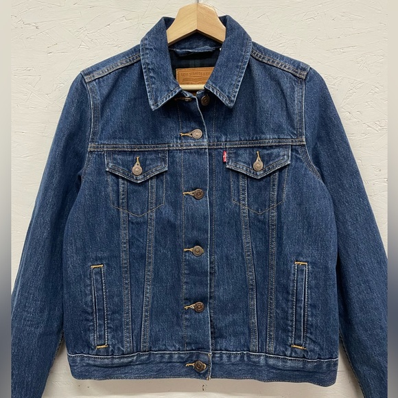 LEVI’S | Premium Flannel Lined Denim Jacket, Size M - Picture 4 of 9